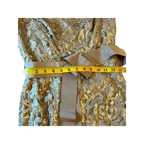 Tadashi Shoji Waverly Sequin Embroidered Gown - Size 2 - Picture 9 of 16